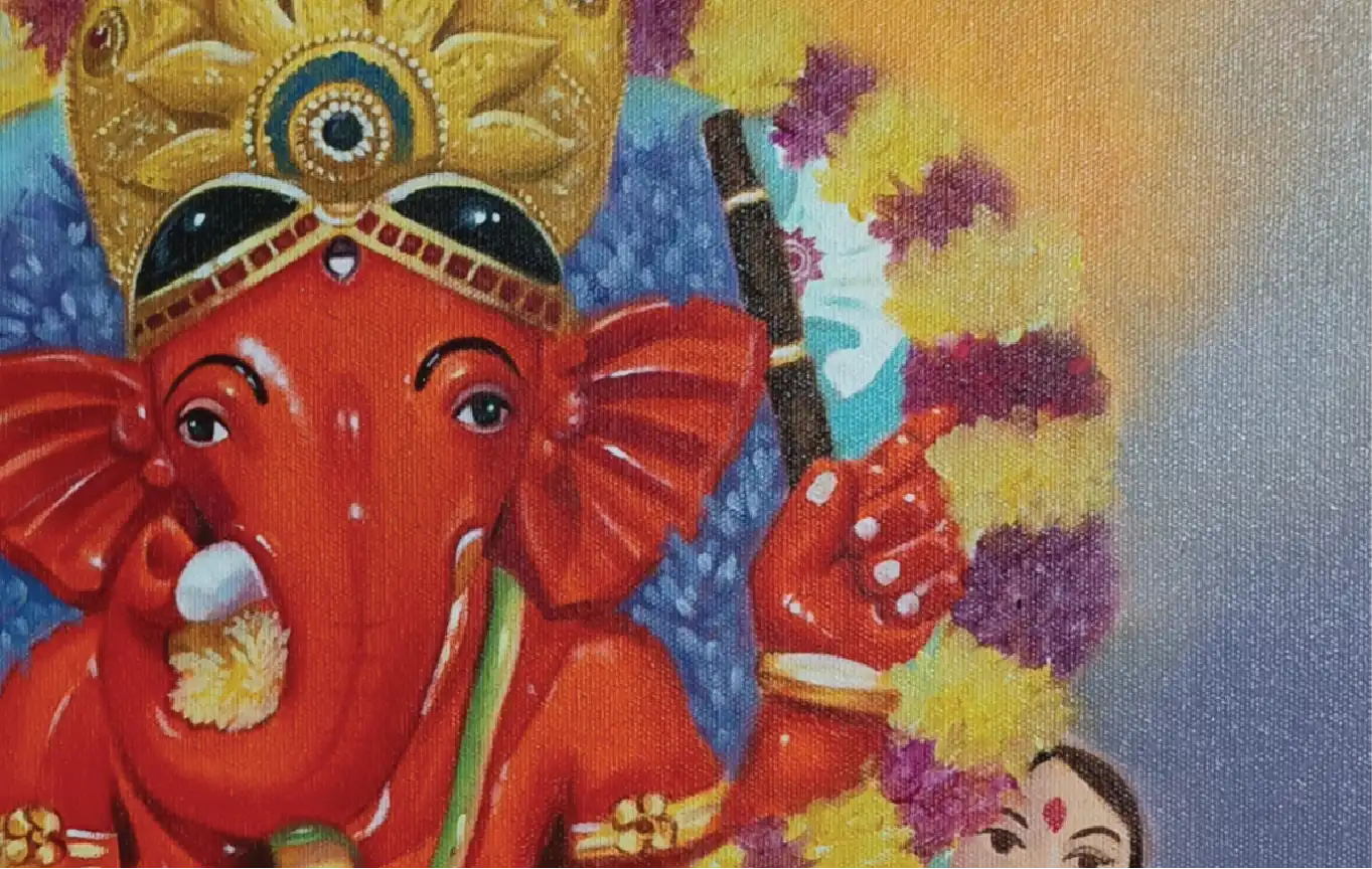 Ganesha — Realistic Oil Painting